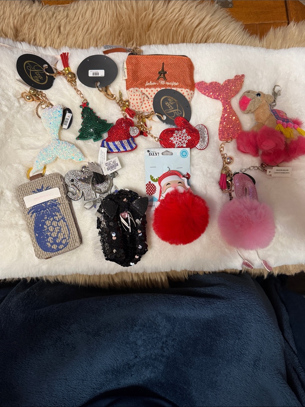 Keychain, ID Holder & Change Purse Lot 12 Pieces